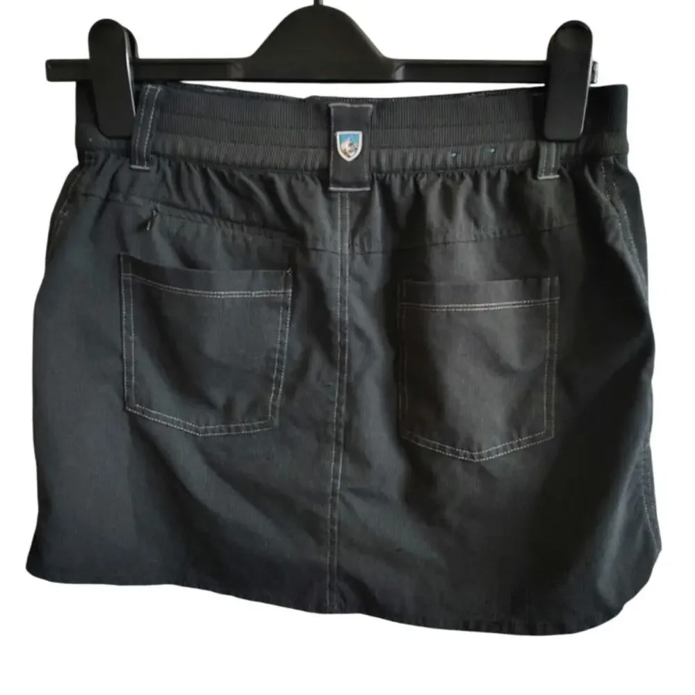 KÜHL Skort Black Women’s Size 2 Hiking Trail Athletic Skirt Shorts Outdoor